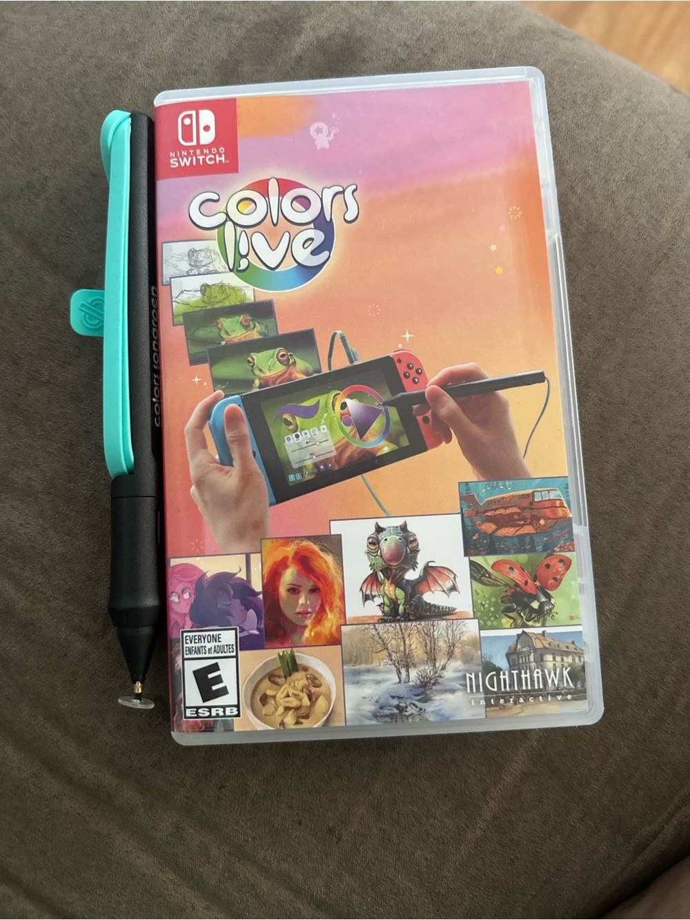 Nintendo Switch Colors Live with Turquoise Stylus Accent
